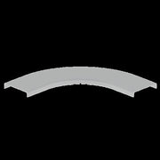 Unex - Deckel Bogen für Kabeltragsystem Abdeckung Bogen 90° grau 66111-48 100 U48X RAL7038 − 2 Stück
