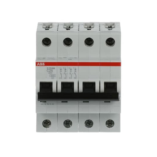 ABB Stotz S&J - Leitungsschutzschalter Sicherungsautomat S204M-C25 10kA 25A C 4p