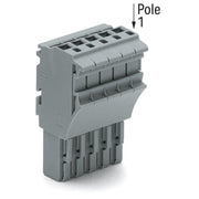 WAGO - Ein- und mehrpolige Klemmenleiste 1-Leiter-Federleiste 2022-106/000-012 CAGECLAMP,4mm²,or − 50 Stück