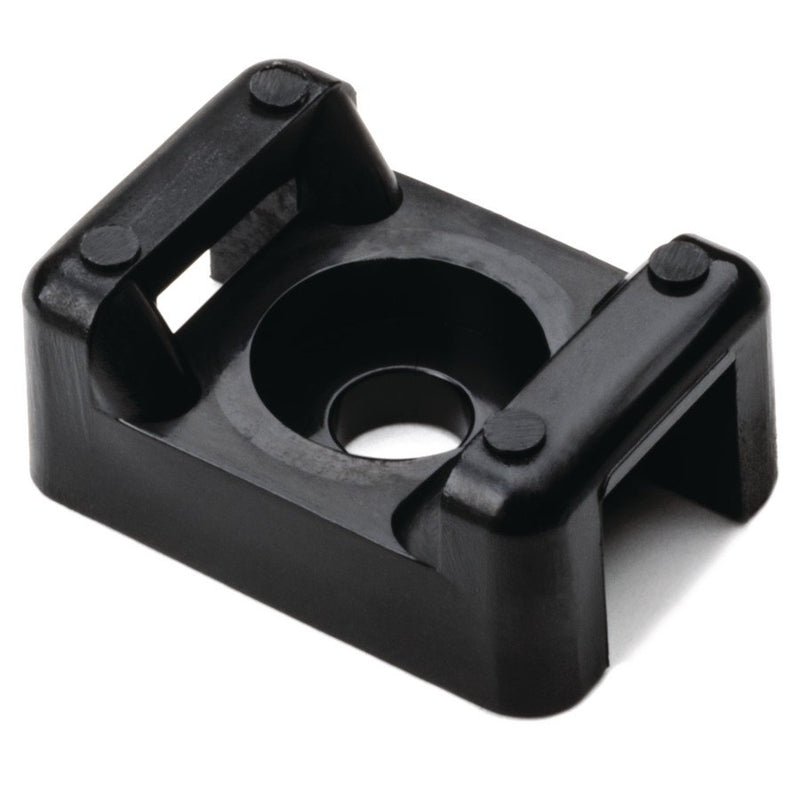 HellermannTyton - Befestigungssockel und -element für Kabelbinder Befestigungssockel CTM1 PA66 BK 100 schwarz − 100 Stück