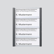 Siedle&Söhne - Zubehör/Ersatzteile für Türkommunikation Namensschild dgr-Glim 200029963-00 f. TM612-4/BTM650-07