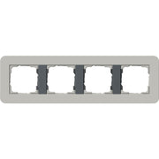 Gira - Abdeckrahmen 4fach 0214422 Grau/Anthrazit