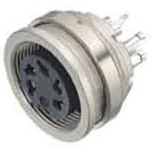 Binder - Rundsteckverbinder, Einbau (PCB) Flanschdose 09 0324 00 06 − 1 Stück by Binder
