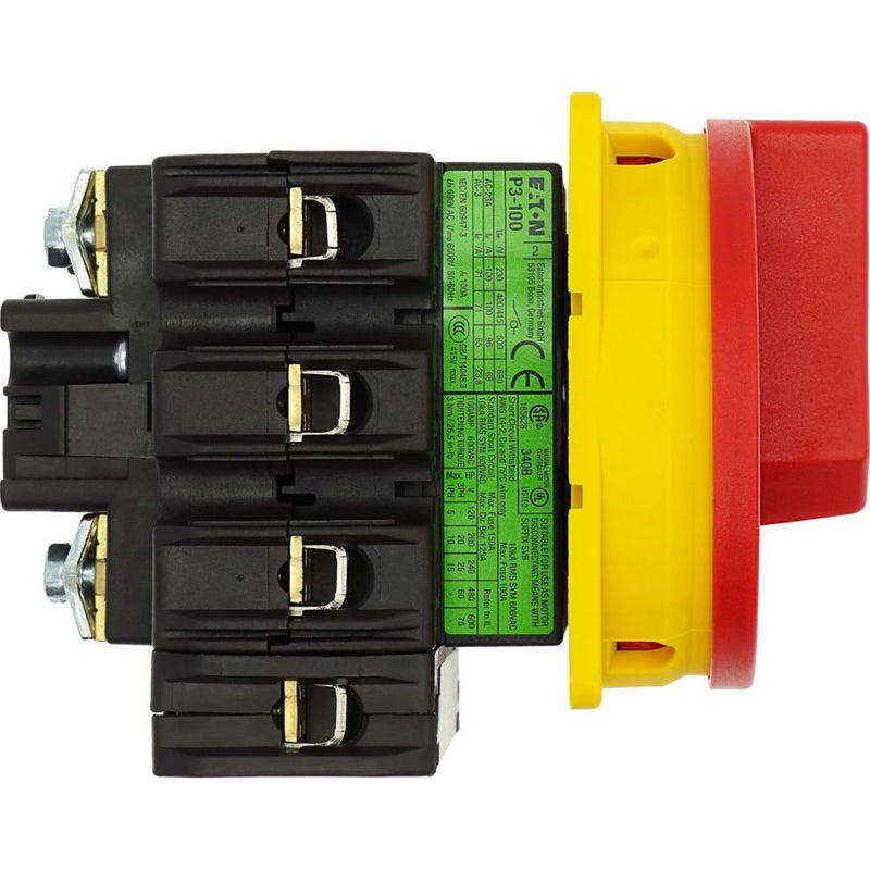 Eaton - Lasttrennschalter Hauptschalter P3-100/EA/SVB/N Not-Aus/Einbau/N