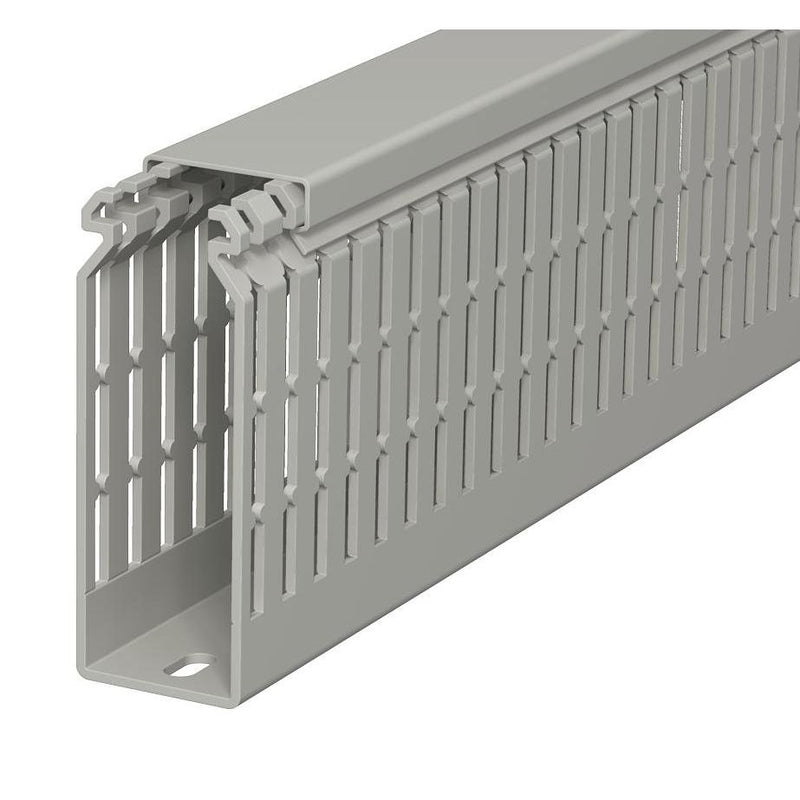 OBO Bettermann - Verdrahtungskanal LKV N 10037 RAL 7030 − 2 Meter