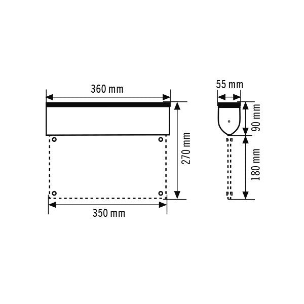 ESYLUX - Sicherheitsleuchte LED-Rettungszeichenleuchte SLDEL LED#EN10031663 3h, 32m