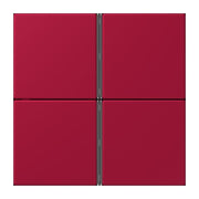 Jung - Abdeckung/Bedienelement für Installationsschalterprogramme Tastensatz 4fach LC 404 TSA 229 rouge carmin