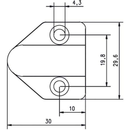 Assa Abloy effeff - Netzanschlussleitung Kabelübergang 10318-80-----00 Messing 80cm