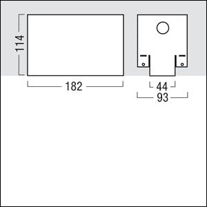 Zumtobel Group - Mechanisches Zubehör/Ersatzteile für Leuchten Betoneingießgehäuse ARTSIGN #22168742 für Notleuchte