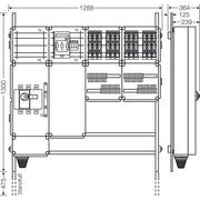 Hensel - Verteilerschrank für Energieversorgung Ladeverteiler Mi EV 11kW 12001 f.12 Ladep. a 11kW