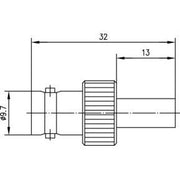 Telegärtner - Koax-Steckverbinder BNC-Kabelbuchse 100023378 50Ohm cr/cr − 5 Stück