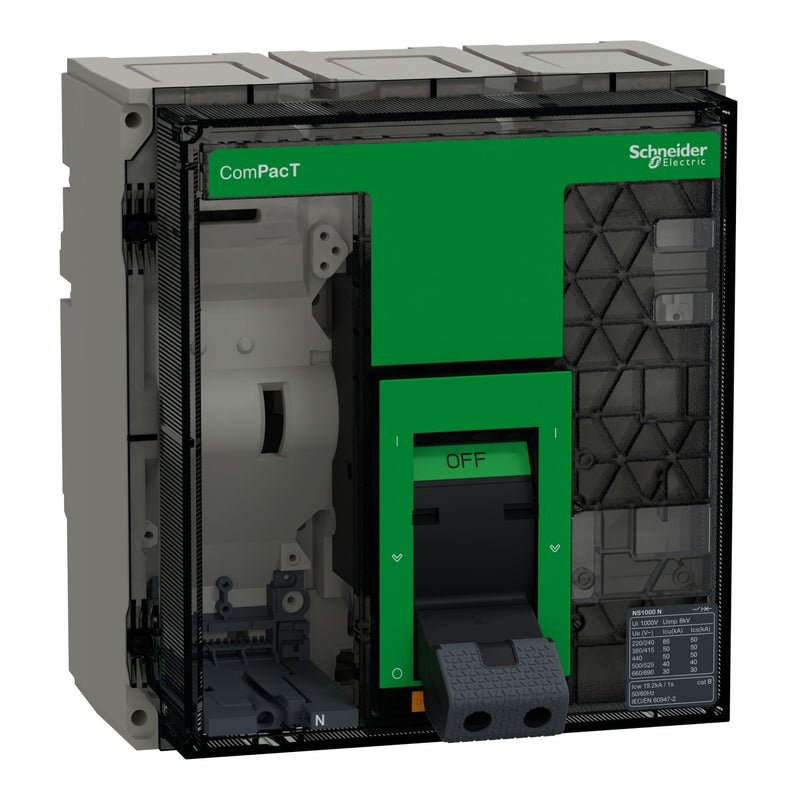Schneider Electric - Leistungsschalter für Trafo-, Generator- und Anlagenschutz ComPacT NS1000N C100N3FM 3P 1000A 50kA