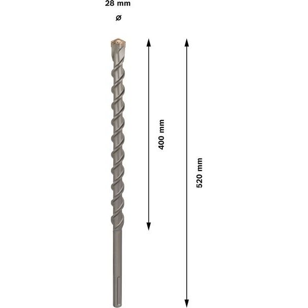 Bosch - Bohrer PRO SDS max-9 Natural 1618596502 Stone Bohrer 28 x