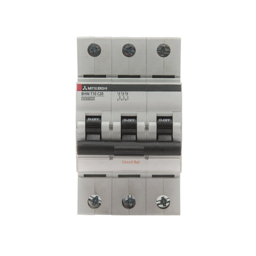 Mitsubishi Electric - Leitungsschutzschalter Sicherungsautomat BHW-T10 3P Type C 6A 3-polig