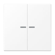 Jung - Bussystem-Tastsensor KNX RF Taster 2fach LS 10921 ST RF WWM Duroplast lackiert