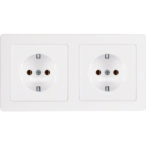 Berker - Steckdose SCHUKO-Steckdose 47206089 Kombination 2-f