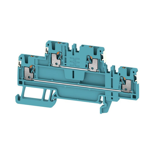 Weidmüller - Durchgangs-Reihenklemme Klemme A2T 1.5 DL BL PUSH IN, 1.5 mm² − 50 Stück