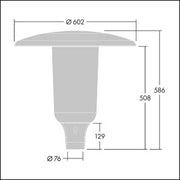 Thorn - Straßen- und Platzleuchte LED-Mastaufsatzleuchte ARS 24L70- #96632923 Z76, 740
