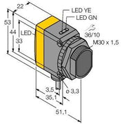 Turck - Einweg-Lichtschranke Opto-Sensor QS30EXH2O W/30 Einweglichtschranke − 1 Stück