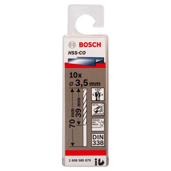 Bosch - Bohrer PRO Stainless Steel HSS-Co 2608585879 Spiralbohrer 3,5 x