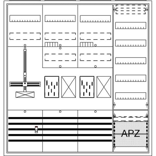 Striebel&John - Zähler-Komplettschrank Komplettschrank BA47FH APBKE-IA472Z2R1S1V5A