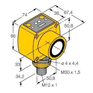 Turck - Ultraschall Taster Ultraschallsensor QT50UVR3FQ1