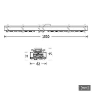 LTS Licht&Leuchten - Lichtleiste LED-Lichteinsatz ALA-L0118401530/DALI 840, DALI