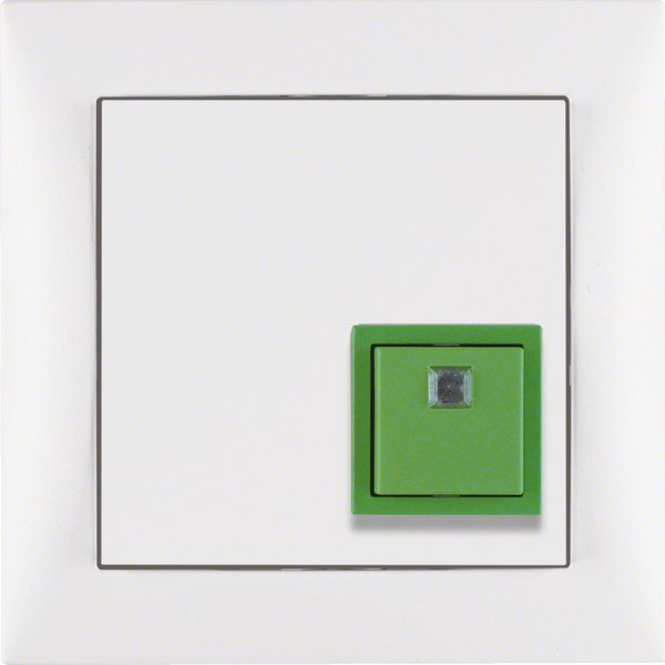 Berker - Behindertenelement für Installationsschalterprogramme Abstelltaster pows/sa 52016099 mit Rahmen