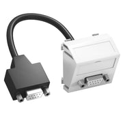 OBO Bettermann - Einsatz/Abdeckung für Kommunikationstechnik Multimediaträger D-Sub9 MTS-DB9 F RW1 45x45mm rws