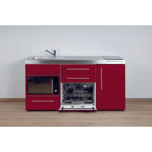 Stengel - Mini-Küche Miniküche Premiumline MPGSMOSBR170GSIKFlBr Bordeauxrot
