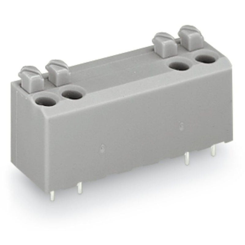 WAGO - Leiterplattenklemme 735-307/002-000 Drücker,1,5mm²,grau − 35 Stück