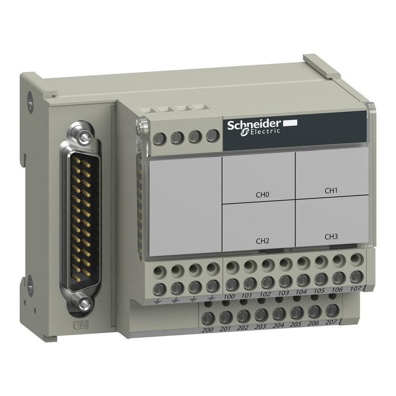 Schneider Electric - Zubehör/Ersatzteile für Steuerungen PS-Drahtanschlussblock ABE7CPA410 f. Analog In