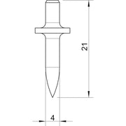 OBO Bettermann - Gewindedübel Einschlagdübel 903 RB 15 ohne Gewinde L15mm − 200 Stück
