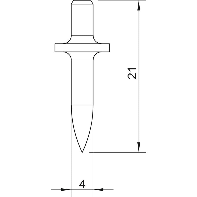 OBO Bettermann - Gewindedübel Einschlagdübel 903 RB 15 ohne Gewinde L15mm − 200 Stück
