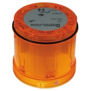 Pepperl+Fuchs Fabrik - Signalsäulenelement, optisch Blitzleuchte, Du. 70mm VAZ-FLASH-70MM-YE gelb − 1 Stück