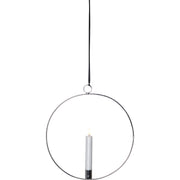 Star Trading - Festbeleuchtung LED-Kerze 063-43 silber,hängend,D28cm