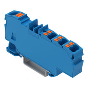 WAGO - Durchgangs-Reihenklemme Verteilerklemme 2206-8034 1x6qmm/6x1,5qmm, bl