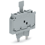 WAGO - Bauelementestecker Sicherungsstecker 2006-931/1000-867 Einsatz " x 1",grau − 25 Stück