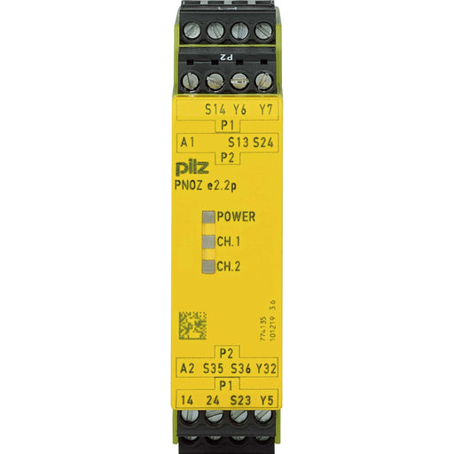 Pilz - Zweihandschaltgerät Zweihandsicherheitsrelais PNOZ e2.2p #774135 24VDC 2so