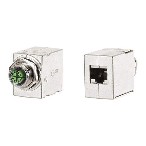 Metz Connect - Modulare Kupplung Schaltschrankdurchführung MWN811A415 gerade M12-RJ45 − 10 Stück