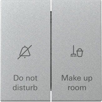 Gira - Installationsschalter Wippschalter Anzeige Hotel 310426 Zimmerstatus F Alu