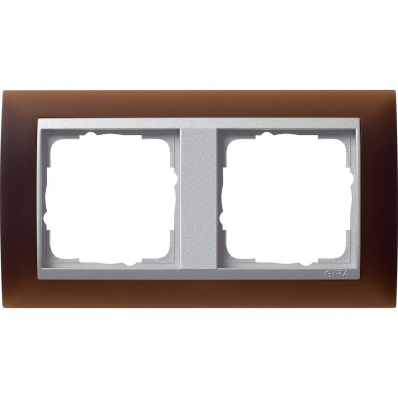 Gira - Abdeckrahmen 2f.opak dbr 021259