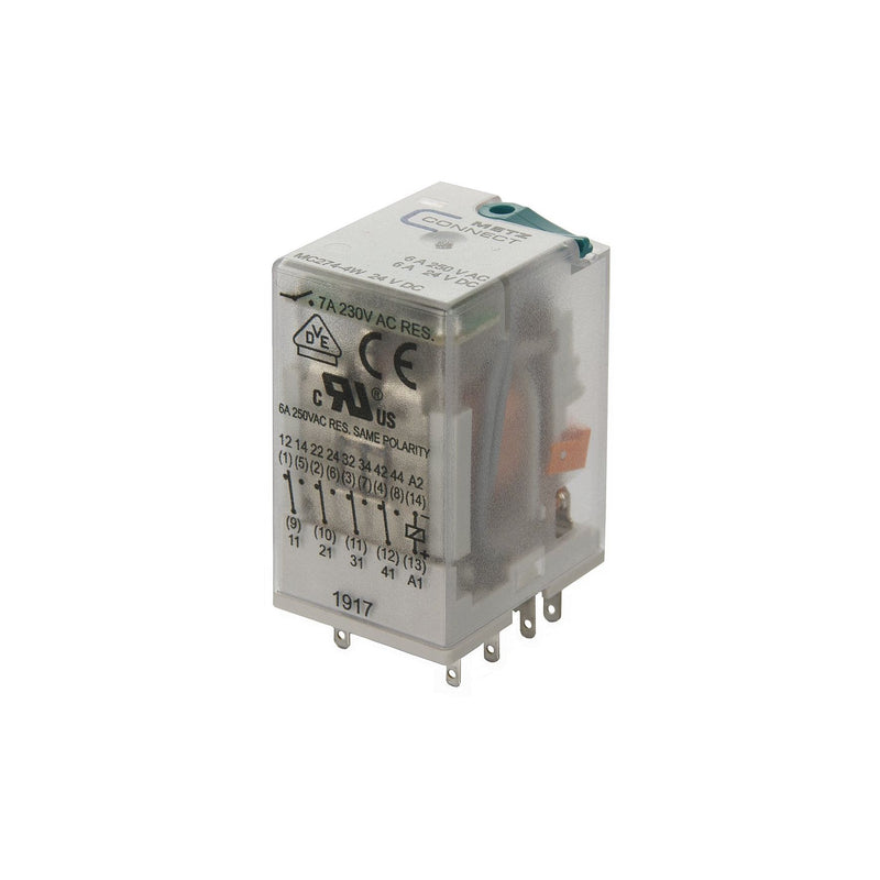 Metz Connect - Schaltrelais Industrierelais 110017-25.14.07 4W,24VDC,7A