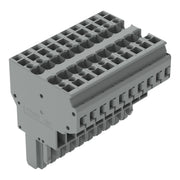 WAGO - Ein- und mehrpolige Klemmenleiste 2-Leiter-Federleiste 769-130 CAGECLAMP,4mm²,gr − 10 Stück