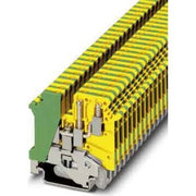Phoenix Contact - Schutzleiter-Reihenklemme Zwillingsklemme UK 5-TWIN-PE 0,2-4qmm gn-ge
