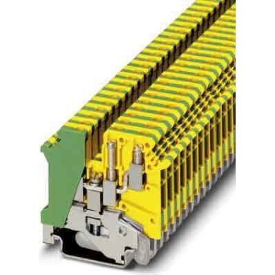 Phoenix Contact - Schutzleiter-Reihenklemme Zwillingsklemme UK 5-TWIN-PE 0,2-4qmm gn-ge