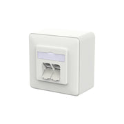 Metz Connect - Kommunikationsanschlussdose Kupfer RJ45 Anschlussdose LSA++ 130E380027-I verkehrsweiß − 10 Stück