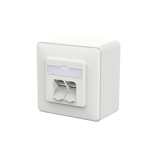 Metz Connect - Kommunikationsanschlussdose Kupfer RJ45 Anschlussdose LSA++ 130E380027-I verkehrsweiß − 10 Stück