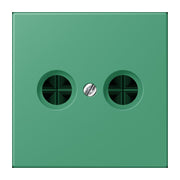 Jung - Einsatz/Abdeckung für Kommunikationstechnik Abdeckung für Antennendose LC 990 TV 250 vert 59 (4320G)