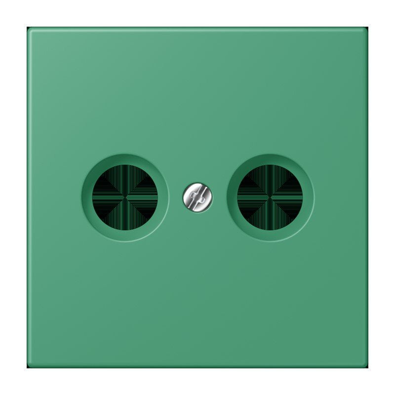 Jung - Einsatz/Abdeckung für Kommunikationstechnik Abdeckung für Antennendose LC 990 TV 250 vert 59 (4320G)